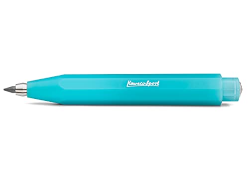 Kaweco Frosted Sport Light Blueberry Fallbleistift 3.2 mm 5B I 12 g leichter und sommerlicher Minenbleistift I Trendiger Druckminenbleistift 10,5 cm I Druck-Bleistift nachfüllbar - Türkis von Kaweco