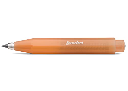 Kaweco Frosted Sport Soft Mandarine Fallbleistift 3.2 mm 5B I 12 g leichter und sommerlicher Minenbleistift I Trendiger Druckminenbleistift 11 cm I Druck-Bleistift nachfüllbar - Orange von Kaweco