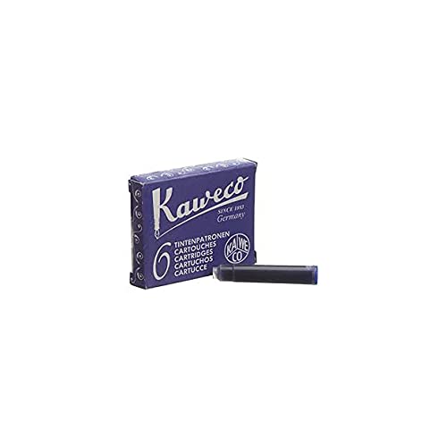 Kaweco Füller Tintenpatronen Midnight Blue für Patronen-Füller mit kurzen Standardpatronen I 6 Füllerpatronen für Tintenpatronen Füller I Tinte für Füller Mitternachtsblau von Kaweco