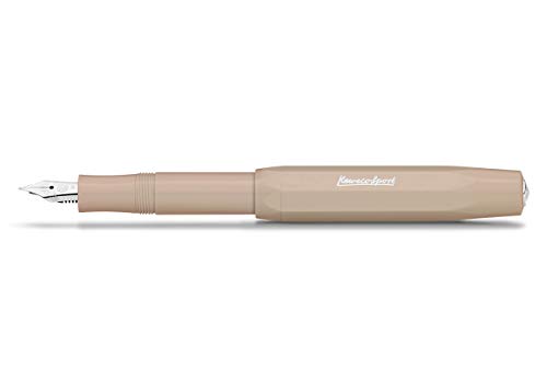 Kaweco Füllfederhalter Skyline Sport I Premium Füllfederhalter Luxus für Tintenpatronen mit hochwertiger Stahlfeder I Sport Füller 13,5 cm Macchiato Federbreite: EF (Extra Fein) von Kaweco