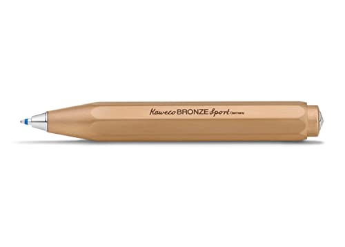Kaweco Kugelschreiber BRONZE SPORT I Exklusiver Kuli für Standard D1 Minen inklusive Retro Metallbox I Metall Druckkugelschreiber von Kaweco