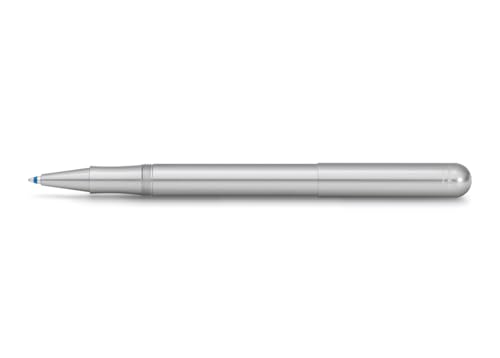 Kaweco LILIPUT Kappen-Kugelschreiber Silber I Exklusiver Kuli für Standard D1 Minen inklusive Retro Metallbox I Metall Aluminium Kugelschreiber 13 cm von Kaweco