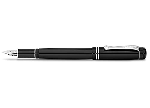 Kaweco DIA2 Füllhalter Chrom I Exklusiver Acryl Füllfederhalter für Tintenpatronen inklusive edler Geschenk Metallbox I Luxus Nostalgischer Füller 16 cm I Federbreite: EF (Extra Fein) von Kaweco