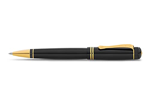 Kaweco DIA2 Kugelschreiber DIA2 Gold I Business Kuli aus hochwertigem Acryl in oktogonalem Design I Luxus Kuli in Schwarz inklusive Metall-Geschenkbox I Nostalgischer Drehkugelschreiber 14 cm von Kaweco