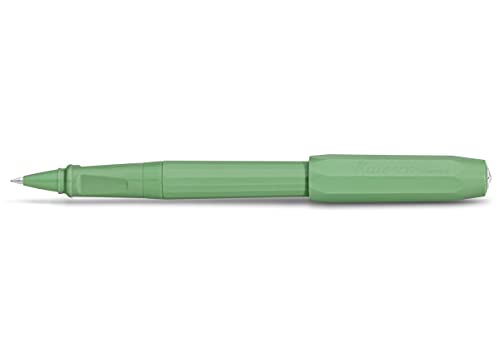 Kaweco Rollerball Perkeo I Gelschreiber mit Mine für die Schule I Anfänger Roller mit ergonomischem Griffstück zum bequemen schreiben mit auswechselbarer Gelmine Farbe Jungle Green von Kaweco