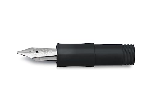 Kaweco SPORT KALLIGRAFIE Mundstück mit Stahlfeder für Tintenpatronen I Schwarz Black I für Serien CLASSIC FROSTED SKYLINE I Federbreite: 1.1 mm I Füller Füllfeder von Kaweco