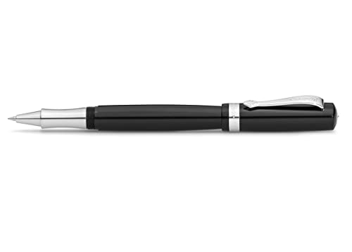 Kaweco STUDENT Rollerball schwarz I Neuste Technik aus Gel-Mine & Keramikkugel I Minen-Roller aus Edelharz I Kugelschreiber hochwertig I Tintenroller I Qualitätsminen mit Strichstärke 0,7mm von Kaweco