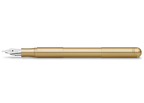 Kaweco Füllhalter SUPRA Fountain Pen Brass F, gold, 13 cm von Kaweco