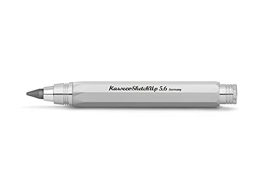 Kaweco Sketch Up Fallbleistift Satin Chrome 5,6 mm 5B I Minenbleistift aus massivem Metall in oktogonalem Acht Kant Design I Druckminenbleistift 10,3 cm I Druck-Bleistift nachfüllbar Silber von Kaweco