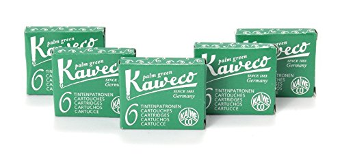 Kaweco Tintenpatronen kurz, Palm Green (Grün), 30 Stück von Kaweco