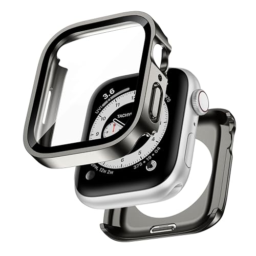 Kawoco 2 in 1 Wasserdicht Hülle für Apple Watch 46mm Series 10 mit Tempered Glas Displayschutz, 360° Rundum PC Front & Rückseite Gehäuse Schutzhülle für iWatch 46mm Titanstahl Kawoco 2 in 1 Wasserdicht Hülle für Apple Watch 46mm Series 10 mit Tempered Glas Displayschutz, 360° Rundum PC Front & Rückseite Gehäuse Schutzhülle für iWatch 46mm Titanstahl von Kawoco