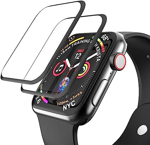 YYST [2 Stück] Schutzfolie Kompatibel mit Apple Watch Series 7 45MM, 3D Full Cover Displayschutzfolie für iWatch Series 7 45MM Folie, Anti-Kratzer, Blasenfrei, Anti-Fingerprint, HD Klar von Kaxilu