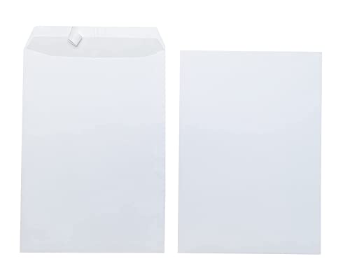 mybuy24 50 x Briefumschläge C4 A4 weiß ohne Fenster selbstklebend mit Haftklebestreifen mit grauem Innendruck 120 g/m Maße 229 x 324 mm Umschläge von Kaxilu