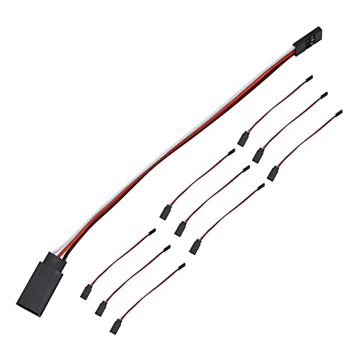 Kayfg 10 StüCke 150Mm Servo VerläNgerungs Kabel JR Kabel 3Pin Stecker zu Buchse für RC Auto Kayfg 10 StüCke 150Mm Servo VerläNgerungs Kabel JR Kabel 3Pin Stecker zu Buchse für RC Auto von Kayfg
