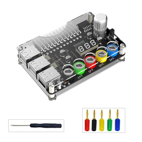 Kayfg 24Pin ATX-Netzteil Breakout Board Power-Modul mit Einstellbarem Spannungsregler und 6 Port USB 2.0, Unterstützt QC2.0 und QC3.0. von Kayfg