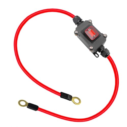 Kayfg DC12V Inline-Kabelschalter DC12-24V DPST Doppelseitiger Kabelschalter 25A IP67 mit ein/Aus-Schnellanschluss-/Trennschalter von Kayfg