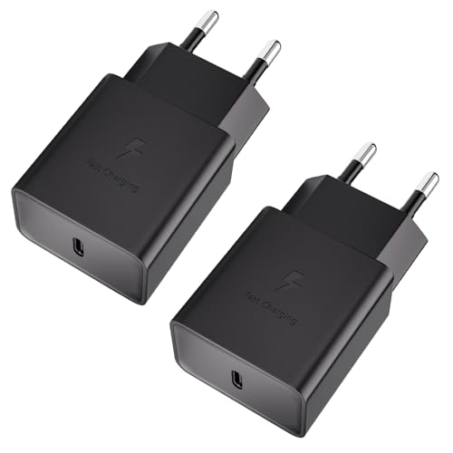 USB C Ladegerät Stecker (2 Stücke), 15W Schnellladegerät Typ C Handy Netzteil, Ladeadapter für iPhone, Samsung S23 S22 S21 S20 fe S10 S9 S8 A54 A53 A52 A51 A50 A34 A33 A14 A13 A12 Z Flip 4 von Kayshow