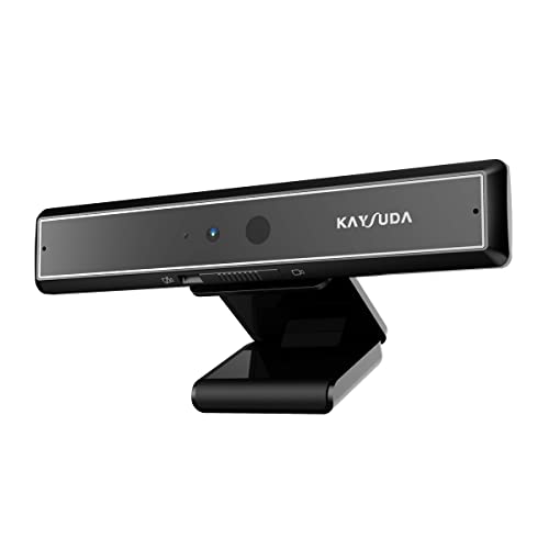 Kaysuda CA20 Gesichtserkennung USB IR Kamera für Windows Hello Windows 10, Webkamera bis zu 1080P (Einstiegslevel) mit omnidirektionalem Dual-Mikrofon für Videokonferenzen und Home Office von Kaysuda