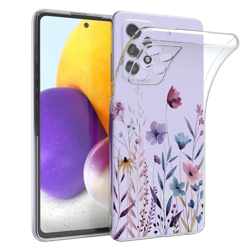 Kaywzo Hülle für Samsung Galaxy A33 5G,Transparent TPU Handyhülle mit Gemälde Blume Muster,Ultradünn Stoßfester Schutzhülle,Schön Silikon Cover Case-4 von Kaywzo