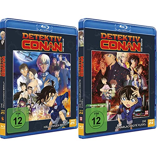 Detektiv Conan: Die Halloween Braut - 25. Film - [Blu-ray] & Detektiv Conan: Die scharlachrote Kugel - 24. Film - [Blu-ray] von Kazé Anime (Crunchyroll GmbH)