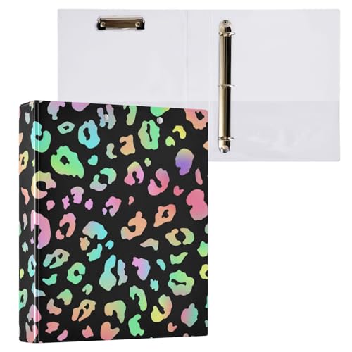 Kcldeci 3-Ringbuch mit Leoparden-Farbverlauf, Gepardenmuster, 1 Packung, 3,8 cm, runder Ring für Papier in Briefgröße, Hardcover-Ordner für Schule, Büro und Zuhause Kcldeci 3-Ringbuch mit Leoparden-Farbverlauf, Gepardenmuster, 1 Packung, 3,8 cm, runder Ring für Papier in Briefgröße, Hardcover-Ordner für Schule, Büro und Zuhause von Kcldeci