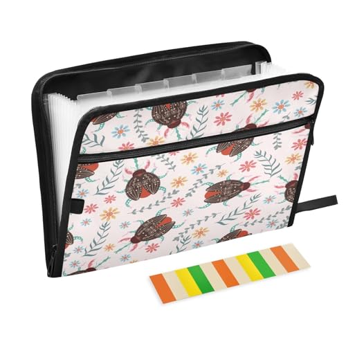 Kcldeci Beetle Fächermappe mit 13 Fächern, Akkordeon-Aktenordner, A4, Briefgröße, Dokumente, Quittungen, Organizer, Akkordean-Aktenordner für Klassenzimmer, Zuhause, Büro und Reisen Kcldeci Beetle Fächermappe mit 13 Fächern, Akkordeon-Aktenordner, A4, Briefgröße, Dokumente, Quittungen, Organizer, Akkordean-Aktenordner für Klassenzimmer, Zuhause, Büro und Reisen von Kcldeci