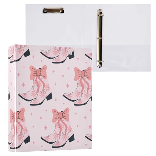 Kcldeci Coquette Ringbuch mit 3 Ringen, 3,8 cm, runder Ring für Briefpapier, Hardcover-Ordner für Schule, Büro und Zuhause, Rosa, 2 Stück Kcldeci Coquette Ringbuch mit 3 Ringen, 3,8 cm, runder Ring für Briefpapier, Hardcover-Ordner für Schule, Büro und Zuhause, Rosa, 2 Stück von Kcldeci