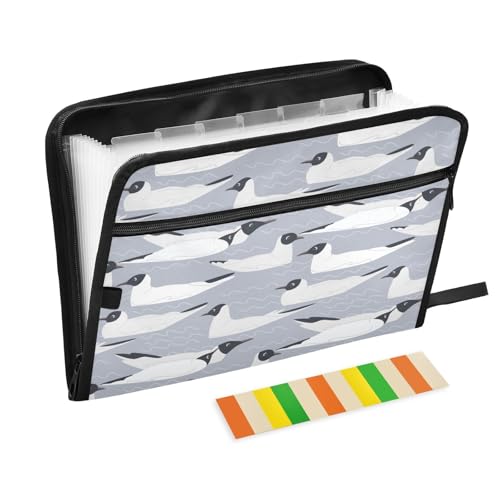 Kcldeci Fächermappe mit Möwen und Vögeln, 13 Fächer, Akkordeon-Ordner, A4, Briefgröße, Papier, Dokumente, Quittungen, Organizer, Akkordean-Aktenordner für Klassenzimmer, Zuhause, Büro und Reisen Kcldeci Fächermappe mit Möwen und Vögeln, 13 Fächer, Akkordeon-Ordner, A4, Briefgröße, Papier, Dokumente, Quittungen, Organizer, Akkordean-Aktenordner für Klassenzimmer, Zuhause, Büro und Reisen von Kcldeci