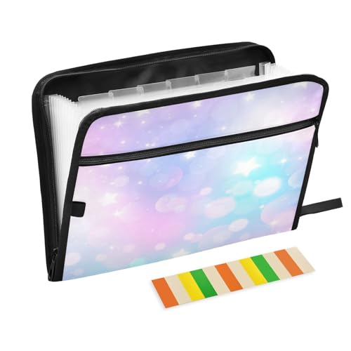 Kcldeci Fächermappe mit Regenbogen-Farbverlauf, 13 Fächer, Akkordeon-Ordner, A4, Briefgröße, Papier, Dokumente, Quittungen, Organizer, Akkordean-Aktenordner für Klassenzimmer, Zuhause, Büro und Reisen Kcldeci Fächermappe mit Regenbogen-Farbverlauf, 13 Fächer, Akkordeon-Ordner, A4, Briefgröße, Papier, Dokumente, Quittungen, Organizer, Akkordean-Aktenordner für Klassenzimmer, Zuhause, Büro und Reisen von Kcldeci