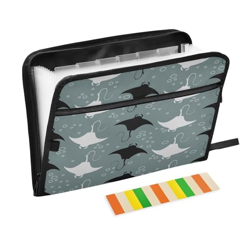 Kcldeci Fächermappe mit geometrischem Manta-Stachelrochenfisch, 13 Fächer, Akkordeon-Ordner, A4, Briefgröße, Papier, Dokumente, Quittungen, Organizer, Akkordean-Aktenordner für Klassenzimmer, Zuhause Kcldeci Fächermappe mit geometrischem Manta-Stachelrochenfisch, 13 Fächer, Akkordeon-Ordner, A4, Briefgröße, Papier, Dokumente, Quittungen, Organizer, Akkordean-Aktenordner für Klassenzimmer, Zuhause von Kcldeci