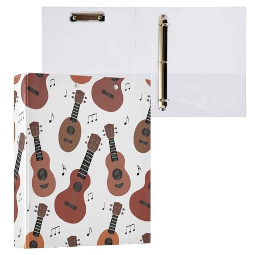 Kcldeci Musiknoten auf weißem 3-Ringbuch, 1 Packung, 3,8 cm, runder Ring für Papier in Briefgröße, Hardcover-Ordner für Schule, Büro und Zuhause Kcldeci Musiknoten auf weißem 3-Ringbuch, 1 Packung, 3,8 cm, runder Ring für Papier in Briefgröße, Hardcover-Ordner für Schule, Büro und Zuhause von Kcldeci