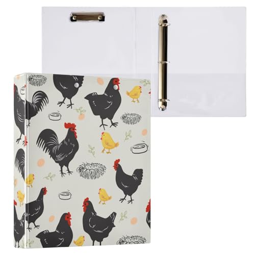 Kcldeci Ringbuch mit 3 Ringen, 3,8 cm, runder Ring für Papier in Briefgröße, Hardcover-Ordner für Schule, Büro und Zuhause, 2 Stück Kcldeci Ringbuch mit 3 Ringen, 3,8 cm, runder Ring für Papier in Briefgröße, Hardcover-Ordner für Schule, Büro und Zuhause, 2 Stück von Kcldeci