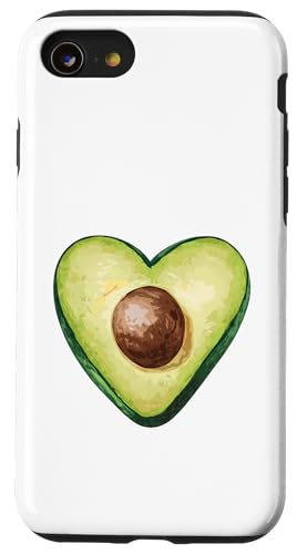 Avocado Herz Obst Liebhaber Essen Hülle für iPhone SE (2020) / 7 / 8 von Kddrip Food