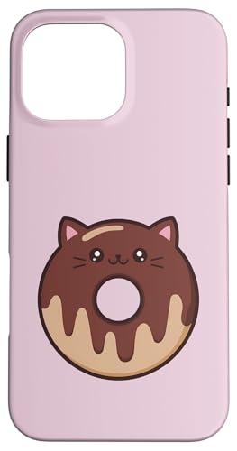 Kawaii Donut-Katze, niedlicher Futterliebhaber Hülle für iPhone 16 Pro Max Kawaii Donut-Katze, niedlicher Futterliebhaber Hülle für iPhone 16 Pro Max von Kddrip Food