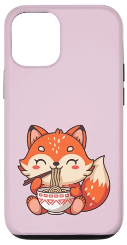 Kawaii Fox Eating Ramen Nudeln Hülle für iPhone 12/12 Pro von Kddrip Food