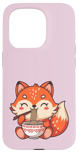Kawaii Fox Eating Ramen Nudeln Hülle für iPhone 15 Pro Kawaii Fox Eating Ramen Nudeln Hülle für iPhone 15 Pro von Kddrip Food