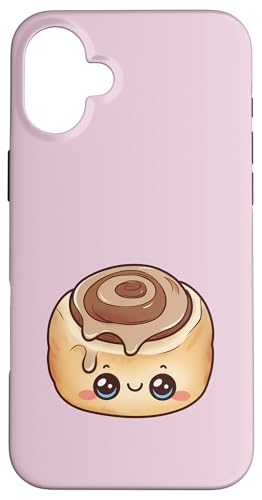Kawaii Zimtbrötchen Cute Food Lover Hülle für iPhone 16 Plus Kawaii Zimtbrötchen Cute Food Lover Hülle für iPhone 16 Plus von Kddrip Food