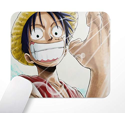 Gaming Office Mauspad,Anime One Piece,Gummi-Basis rutschfeste Mousepad,24×20cm,Computer PC,mit weicher Textiloberfläche und antistatischer Wirkung von KdhrWytuwry