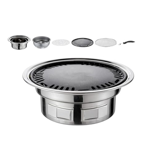 Kdouehg 13-Edelstahlkoreanischer Grill Multifunktionaler Holzkohlegrill Tragbarer Holzkohleherd für Outdoor-Camping, Picknick und Indoor-Kochen Kdouehg 13-Edelstahlkoreanischer Grill Multifunktionaler Holzkohlegrill Tragbarer Holzkohleherd für Outdoor-Camping, Picknick und Indoor-Kochen von Kdouehg