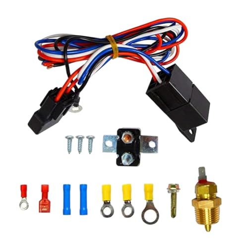 Kdouehg 175-185 Grad 40A Motorkühlkühler Lüfter Thermostat Temperaturschalter Relay Kit Sensor Relay Kit Kdouehg 175-185 Grad 40A Motorkühlkühler Lüfter Thermostat Temperaturschalter Relay Kit Sensor Relay Kit von Kdouehg