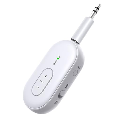 Kdouehg 2-in-1 Bluetooth 5.4 Audio-Empfänger/Sender, Kabelloser Adapter mit Mikrofon, 3,5-mm-AUX-Stereo-Musik für Car Kit, TV, PC Kdouehg 2-in-1 Bluetooth 5.4 Audio-Empfänger/Sender, Kabelloser Adapter mit Mikrofon, 3,5-mm-AUX-Stereo-Musik für Car Kit, TV, PC von Kdouehg
