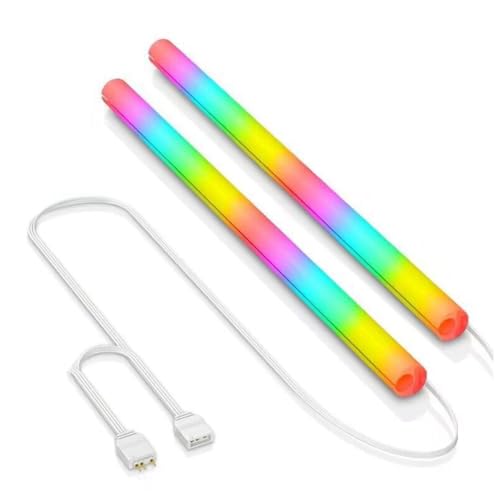 Kdouehg 2PCS Silikon-Wasserkühler Weicher ARGB Leuchtende Hülse 5V 3PIN Flüssigkeitswassergekühlter Computergehäusedekor von Kdouehg