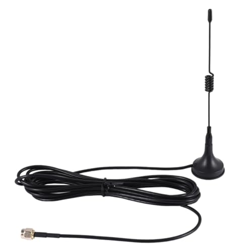 Kdouehg 433 MHz 5 Dbi Antenne GSM-Antenne SMA-Stecker Magnetfuß für Amateurfunk, mit 3 Meter Kabel Kdouehg 433 MHz 5 Dbi Antenne GSM-Antenne SMA-Stecker Magnetfuß für Amateurfunk, mit 3 Meter Kabel von Kdouehg