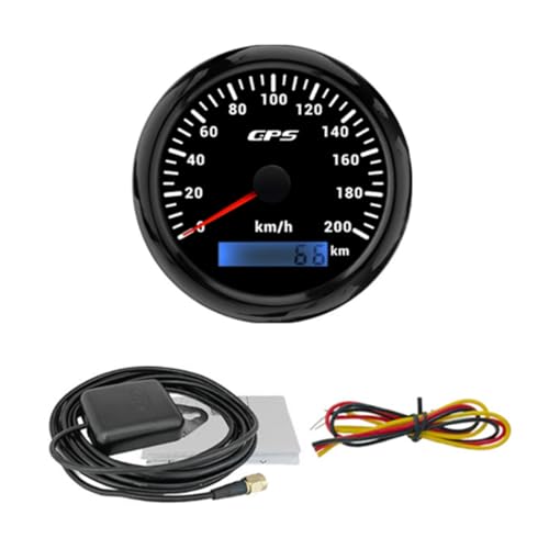 Kdouehg 85MM GPS Tachometer mit GPS-Antenne 0-200KM/H Geschwindigkeitsmesser für Marine Auto Boot Yacht Kdouehg 85MM GPS Tachometer mit GPS-Antenne 0-200KM/H Geschwindigkeitsmesser für Marine Auto Boot Yacht von Kdouehg