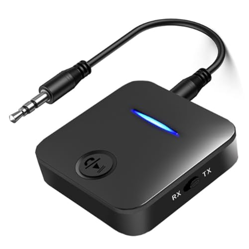 Kdouehg Bluetooth 5.4 Empfänger Transmitter Tragbares Audio Fürs Auto mit Mikrofon Stereo Freisprecheinrichtung von Kdouehg