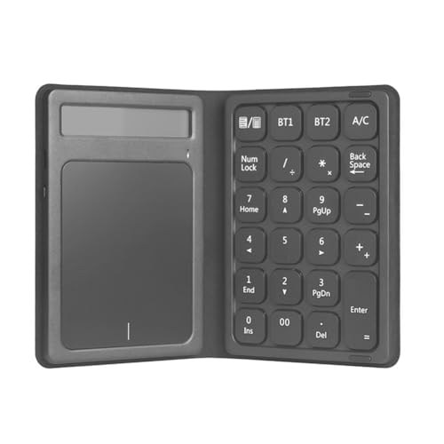 Kdouehg Bluetooth-Fähige Faltbare Tastatur mit Touchpad und Taschenrechner, Tragbares Numerisches Keypad für Laptops Kdouehg Bluetooth-Fähige Faltbare Tastatur mit Touchpad und Taschenrechner, Tragbares Numerisches Keypad für Laptops von Kdouehg