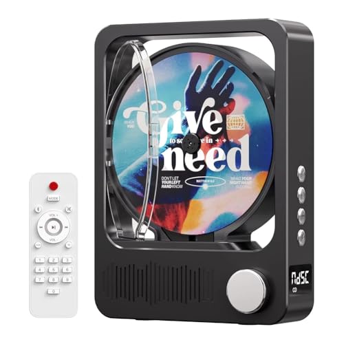 Kdouehg Bluetooth-Fähiger Tragbarer CD-Player mit HiFi-Stereolautsprecher, Fernbedienung und LED-Display für das Musikhören zu Hause. Kdouehg Bluetooth-Fähiger Tragbarer CD-Player mit HiFi-Stereolautsprecher, Fernbedienung und LED-Display für das Musikhören zu Hause. von Kdouehg