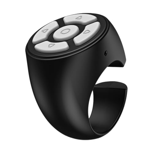 Kdouehg Bluetooth-Fernbedienung für Tablet- und Smartphone-Kamerasteuerung, Selbstauslöser, Soziale Medien und Seitenwechsel, Schwarz Kdouehg Bluetooth-Fernbedienung für Tablet- und Smartphone-Kamerasteuerung, Selbstauslöser, Soziale Medien und Seitenwechsel, Schwarz von Kdouehg