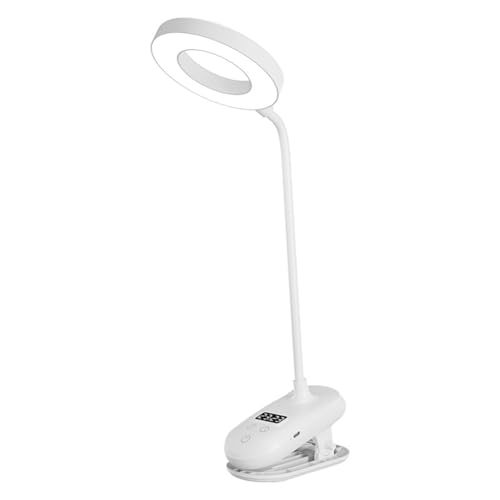 Kdouehg Clip LED Schreibtischlampe Augenschutz Arbeitszimmer mit Uhr Studentenwohnheim Schreibtischlampe Schlafzimmer Nachttischlampe Kdouehg Clip LED Schreibtischlampe Augenschutz Arbeitszimmer mit Uhr Studentenwohnheim Schreibtischlampe Schlafzimmer Nachttischlampe von Kdouehg