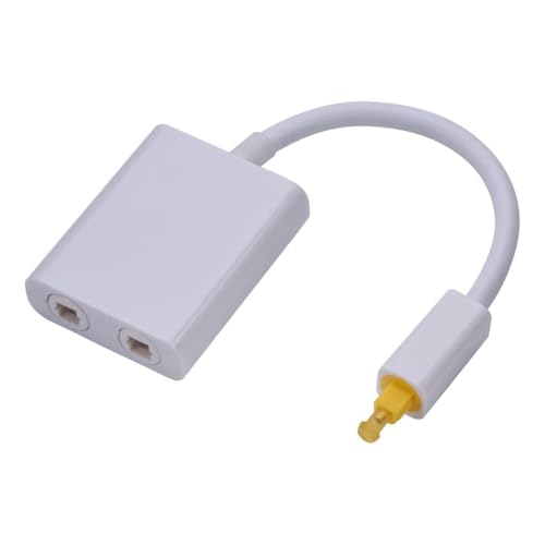Kdouehg Digitaler SPDIF Optischer Audio-Splitter 2-Wege-Toslink-Splitter-Adapter 1 Eingang 2 Ausgänge SPDIF Faser Optisches Kabel-Splitter Kdouehg Digitaler SPDIF Optischer Audio-Splitter 2-Wege-Toslink-Splitter-Adapter 1 Eingang 2 Ausgänge SPDIF Faser Optisches Kabel-Splitter von Kdouehg